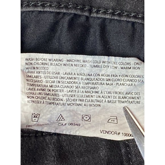 Gloria Vanderbilt Vintage 80's Mid Rise Black Wash Tapered Leg Jeans Size 16 - Picture 7 of 10